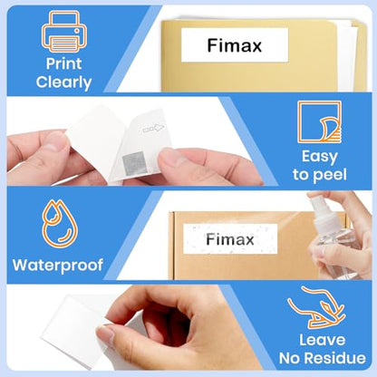 12 Rolls 4800 Labels Compatible with Brother DK-1201 Die-Cut Address Labels - size: 1.1" X 3.5”