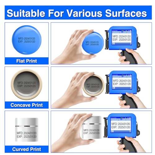Mini Handheld Inkjet Printer Gun for Date/Batch/QRcode/Text(MP10,0.5") - size: 0.5inch Printer