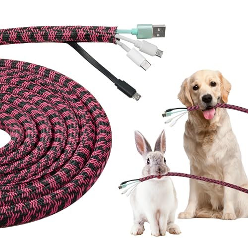 Cable Sleeve 1/2 Inch x 10FT Self-Wrapping Wire Loom | Cord Organizer and Cord Hider for Desk, TV, PC, Home Office, Automotive Wiring, Black Pink - color: Black pink, size: 1/2" 10ft