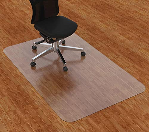 Amyracel Clear Chair Mat for Hardwood Floor - color: Fully Clear, size: 30" x 48" Rectangular