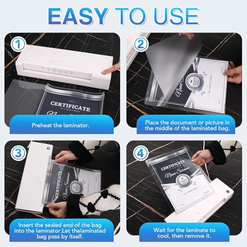 FURWEY Laminating Sheets,200 Pack,3 mil,8.9x11.4,Thermal Pouches - size: 200PACK-3Mil (8.9 x 11.4Inches)