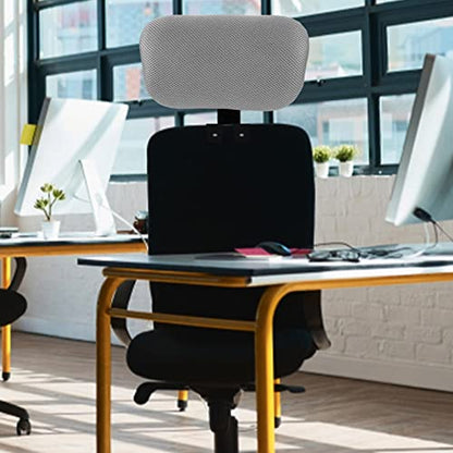 Tofficu Office Chair Headrest Attachment, Adjustable headrest for Office Chair, Adjustable, Ergonomic Height-Adjustable Cushion for Comfort, Fits Most Computer and Desk Chairs - size: Gray-Clip inner diameter 2.2 cm