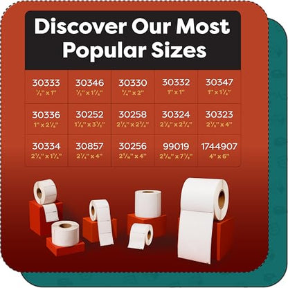Replacement for DYMO 30324 (12 Rolls, 3840 Labels) - 2 1/8" X 2 3/4" | Direct Thermal Barcode Multipurpose Labels - Compatible with DYMO LabelWriter 450, 450 Turbo, 4XL (Not 550, 5XL) - size: 2-1/8" X 2-3/4" - 303242