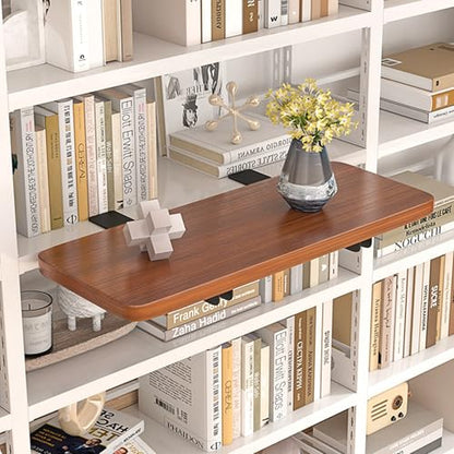 20 x 7.8 Inch Adjustable Ergonomic Clamp-On Desk Extender Tray, Brown - color: Brown