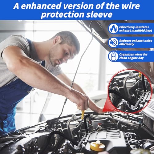 30ft - 3/8in Split Braided Sleeve Cable Management, Self-Wrapping | Flexible loom tubing protects wires from abrasion and heat. Great for automotive, TV, computer, and home electrical use. - size: 3/8inx30ft