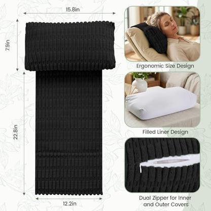 Recliner Pillow, Adjustable Neck Pillow for Recliner - color: Black