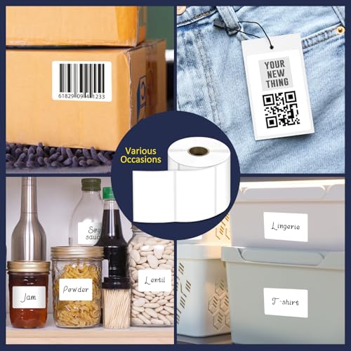 LLIKED 8400 Thermal Shipping Labels 3"x2", Strong Adhesive Labels - size: 3"x2"-12 Rolls