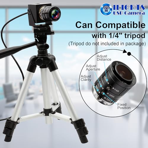 12mp Manual Zoom USB Camera for Computer, 120FPS/1080P High Speed Webcam | 3.6-10mm 3X Zoom Lightburn Camera for Laser, Varifocal Close-up PC Camera for USB Microscope, Pet Monitoring & Surveillance