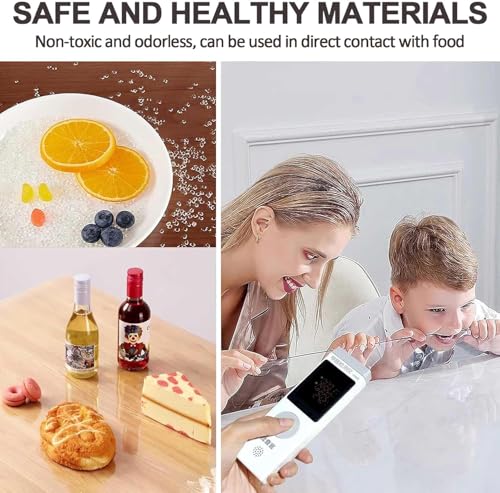Clear PVC Table Protector Cover 32x38in, Thickness 1.5mm Plastic Pads Rectangular, Scratchproof Cuttable Desktop Mat, Easy Cleaning for Dining Room Writing Desk, 32x38in - size: 32x38in