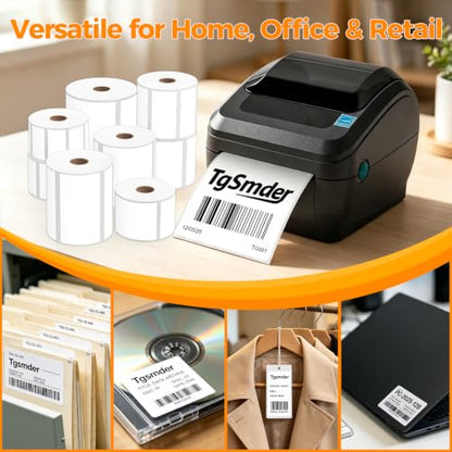 2000 4" x 6" Fanfold Thermal Shipping Labels for Zebra Printers - size: 4" x 6" - 4 Stacks ( 2000 labels ）