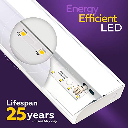 36" Hardwired Under Cabinet Light, 4000K Cool White, ETL, 1550 lm, Dimmable - color: 4000K CoolWhite, size: 36 INCH