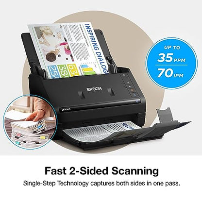 Epson Workforce ES-400 II High-Speed Color Duplex Desktop Document Scanner | For Computers including PC and Mac with Auto Document Feeder and Image Adjustment Tools