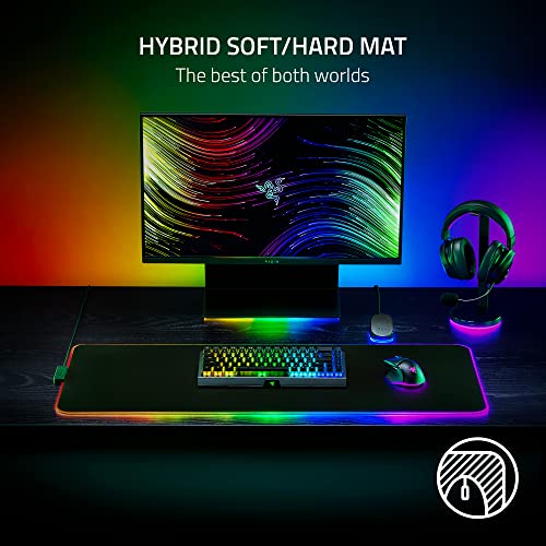 Razer Strider Chroma Hybrid Gaming Mouse Mat with Chroma RGB - color: Chroma, size: 16.1L x 37W inches
