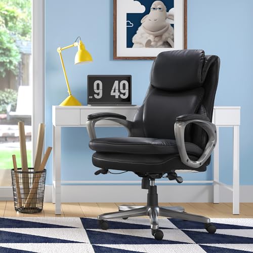Serta® Smart Layers™ AIR Arlington Executive Chair, Black/Pewter