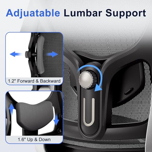 marrap Ergonomic Office Chair, Adjustable Lumbar Support