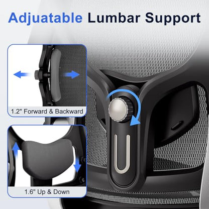 marrap Ergonomic Office Chair, Adjustable Lumbar Support