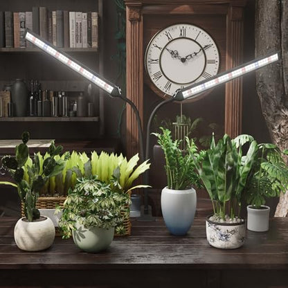 GooingTop LED Grow Light,White Full Spectrum Clip Plant Growing Lamp - size: 75Watts