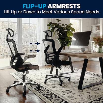 Flash Furniture Mesh Swivel Adjustable Office Chair, Black