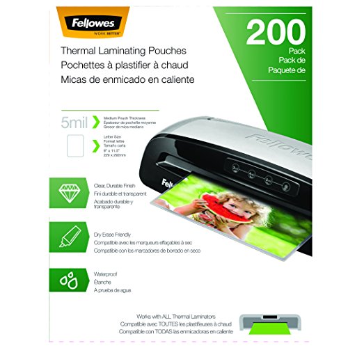 Fellowes Saturn 3i 95 Thermal Laminator Machine Bundle with Laminating Pouches - size: 9.5 Inch