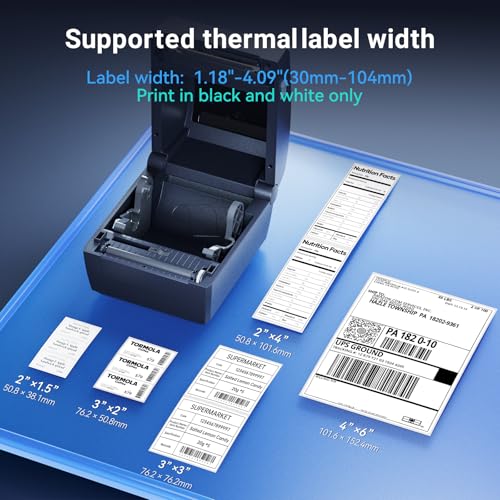 iDPRT Thermal Shipping Label Printer USB, 4x6 Label Commercial Grade, 6IPS | Compatible with USPS, UPS, FedEx, Amazon, Desktop Label Printer - 203 DPI, for Small Business Large Warehouses & Logistics