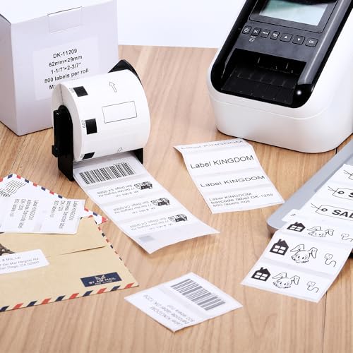 Compatible with Brother 2.4" x 1.1" DK-1209 Small Address/Barcode QL Label - size: 2.4 inch x 1.1 inch (1209)