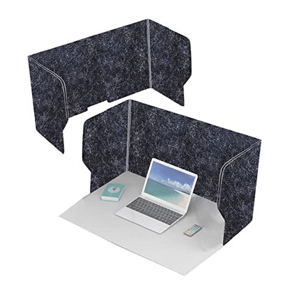 Acoustic Privacy Panels 2 PCS - Freestanding Desk Dividers for Noise Reduction & Visual Distraction Control Foldable Soundproof Cubicle Partition Home Office Use - color: Grays-b, size: 24in/60cm