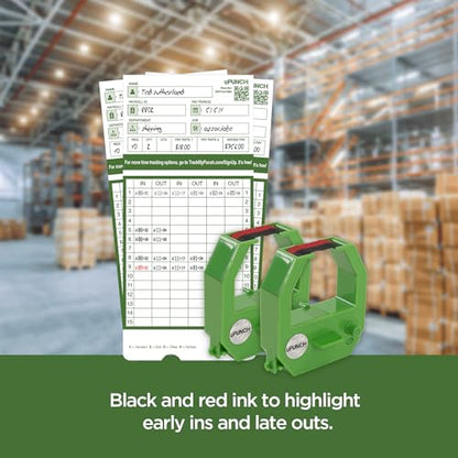 2 Pack, uPunch Ink Ribbon for HN3000 Non-Calculating Time Clock