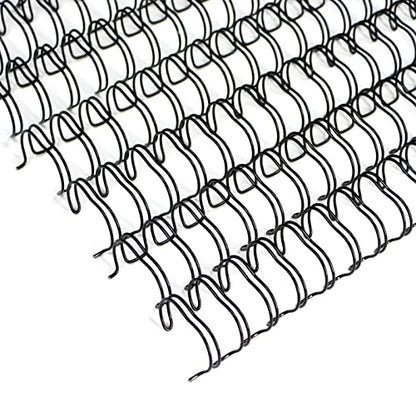 Rayson WR21159BK Wire Binding Spines, 2:1 Pitch Double Loop Binding Wires 5/8 Inch, 21-Loop Wire Ring Pack of 50 with Black - size: 5/8"