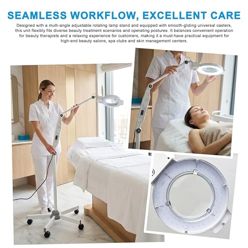 Elitzia 5X Magnifying Floor Lamp with Light for Esthetician