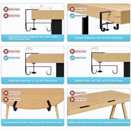 No-Drill Under Standing Desk Cable Management,31.5" L,Beige - color: Beige, size: 31.5"