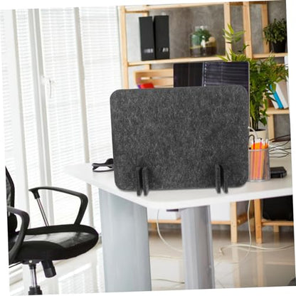 Ergonomic Workspace Divider Soundproof Privacy Panel for Schools Office Black Grey