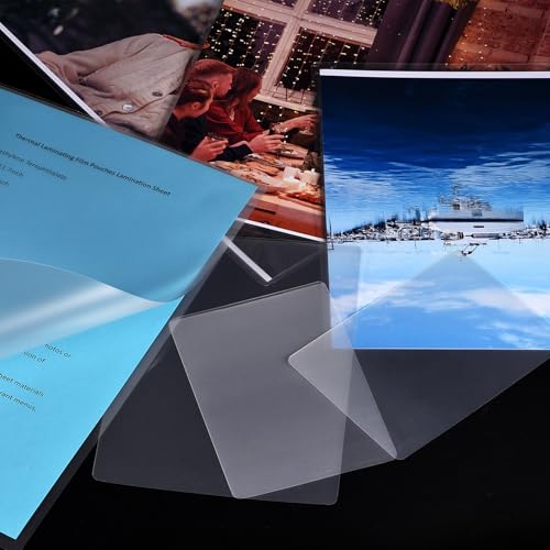 PATIKIL Thermal Laminating Pouches 2.4"x4.2" 5 Mil Transparent Laminating