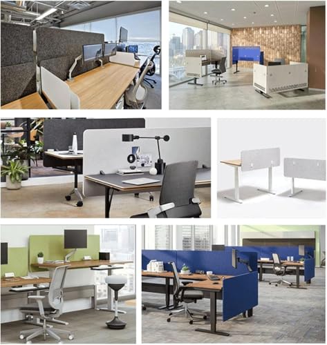Freestanding Soundproof Desk Divider - 2-Pack Acoustic Privacy Partition, Felt Noise-Reducing Desk Screens for Office Cubicle Shield, Enhance Focus & Productivity - color: 1, size: 30*80cm