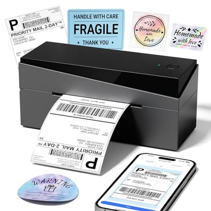 Bluetooth Shipping Label Printer 4x6, WirelessThermal Printer | 249BT Thermal Label Printer 4x6 for Small Business, Compatible with Android iPhone iPad Windows macOS Tiktok USPS Etsy