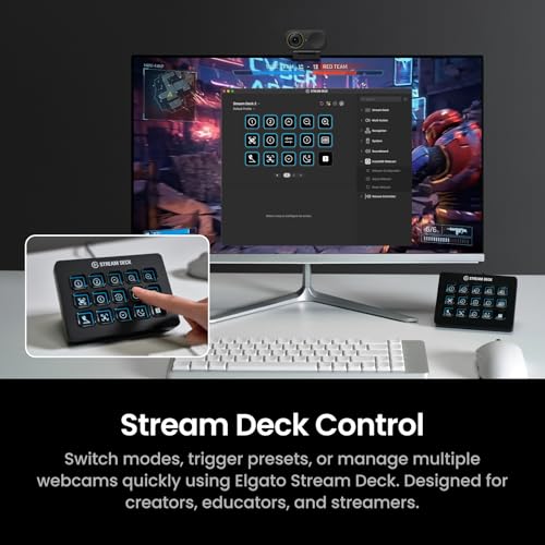 Insta360 Link 2C Pro Creator Bundle – 4K Webcam for PC/Mac, 1/1.3” Sensor, Low-Light, Auto Framing, HDR, Directional Noise-Canceling Mics, Supports Stream Deck, Zoom, Teams, Twitch for Streaming - style: Creator Bundle