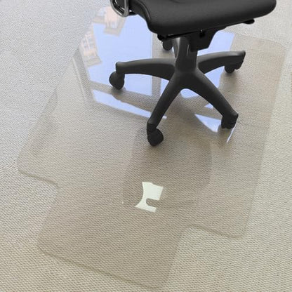 Kuyal 1/5" Thick Office Chair Mat, Heavy Duty Hard Computer Chair Mat | 36" x48" With Lip, Protector Carpeted Floors Mats, Easy Chair Movement, Can be Used on Carpet or Hard Floor, Ship Flat - size: 36" x 48" x 1/5" With Lip