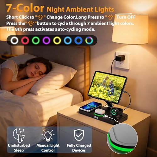 Wireless Charging Station for Apple Devices, Only for Apple Watch Charging - color: Black