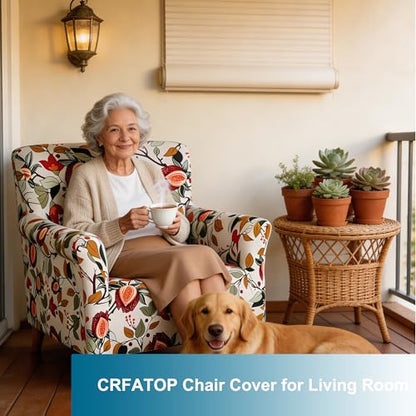 CRFATOP Accent Chair Cover, Stretch Armchair Slipcover for Living Room - color: Color A25