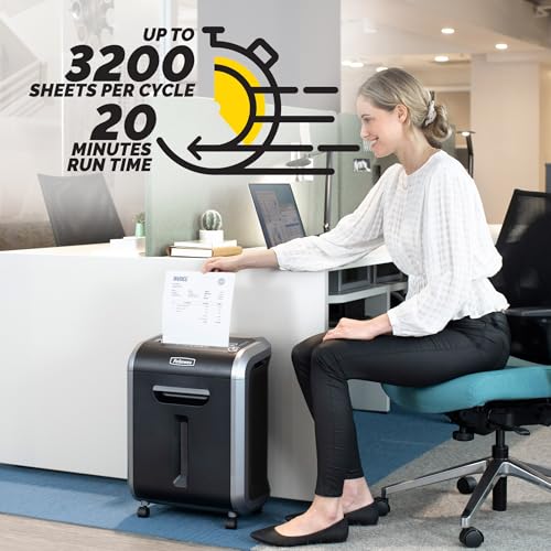 Fellowes ‎Powershred 79Ci 16-Sheet 100% Jam-Proof Heavy Duty Crosscut Paper Shredder Machine for Office and Home, Black/Dark Silver 3227919 - style: 16 Sheet