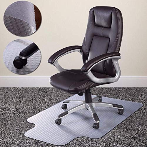 Azadx Chair Mat for Carpet 48"x 36" with Lip Chair Mat Thick and Sturdy | Office Chair Mat for Carpet Protector Floor Mat on Low Pile Carpets Easy Glide Rolling Desk Computer Chair Mat for Home - size: 36 x 48'' for carpet