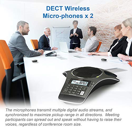 VTech VCS702 ErisStation DECT 6.0 Conference Phone - size: 2 microphones, style: Wired Base