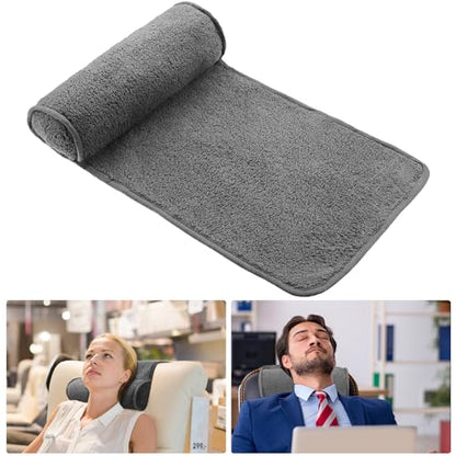 Weysat Recliner Pillow Neck Head Support Roll Non Slip Fleece Adjustable Neck Chair Headrest Cushion for Travel Home Office Recliner Couch Sofa Armchair Support and Pain Relief(Dark Gray) - color: Dark Gray