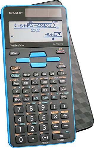 Sharp EL-W535TGBBL Scientific Calculator with WriteView™ 4 Line Display, Black, Blue