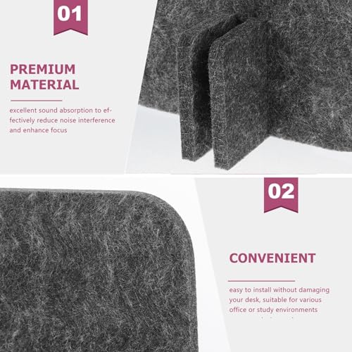Acoustic Desk Divider Felt Desk Divider Panel for Office Home Privacy Screen Workspace Separation Under Table Board Classroom Accessories