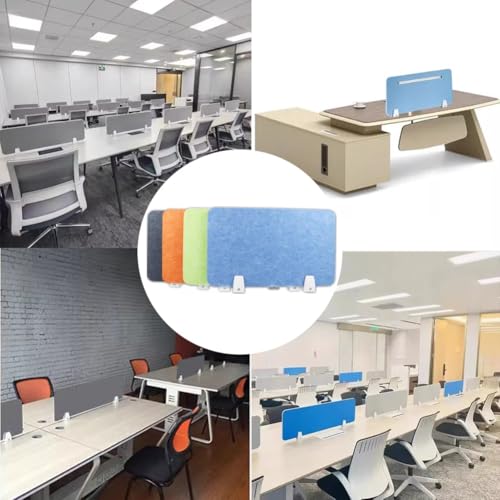 Desk Privacy Divider, Sound Proof Dividers, Clamp- Divider Acoustic DividerDesktop Standing Cubicle Partition for Classroom Libraries Room Table(Blue,40x30cm) - color: Blue, size: 40x30cm