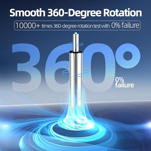 14 Inches-22 Inches Extra Long Gas Lift Cylinder Replacement, 8'' Stroke, Tall Hydraulic Pneumatic Shock Piston, Heavy Duty, Universal Fit for Drafting Chairs Bar Stools, Class 4 (Polished Steel) - color: Polished Steel, size: 8'' Travel Length