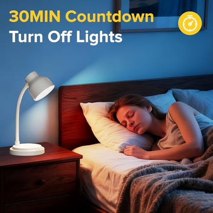 LED Desk Lamp with 96 LEDs,High lumens Table lamp - color: White