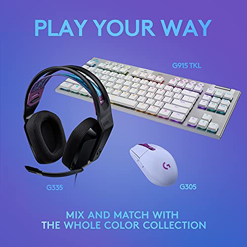 Logitech G335 Wired Gaming Headset (with Flip to Mute Microphone) - Black - color: Black, style: Wired