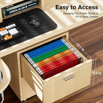 MaxGear Hanging File Organizer Box, Letter Size File Folder Organizer Desk - style: Hollow Out-1 Pack