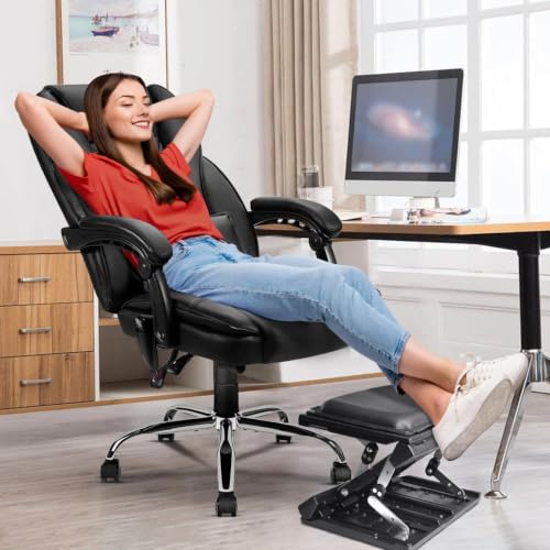 Adjustable Foot Rest Under Desk for Office,Home, Gaming & Study - color: Black, size: Extra Large